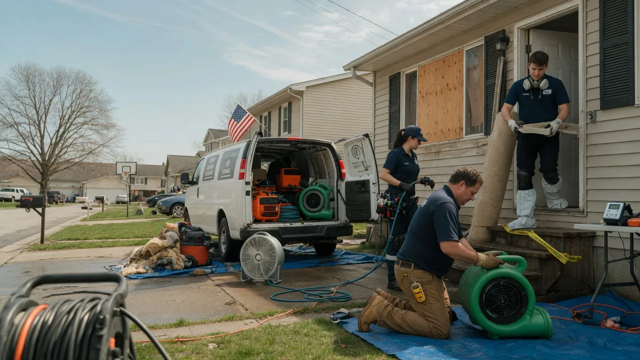 Water Damage Restoration in Industry, IL near me